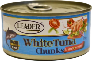 LEADER White Tuna CHUNKS in Sunflower Oil