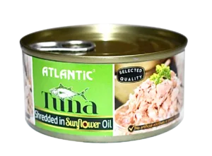 ATLANTIC Tuna SHREDDED in Sunflower Oil