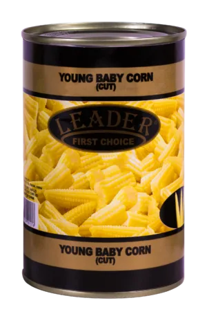LEADER Baby/Young Corn 425g Cut