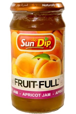 SUNDIP Assorted Jam Apricot 430g (Glass Jar)