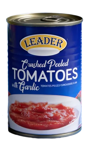 LEADER CRUSHED PEELED TOMATOES WITH GARLIC