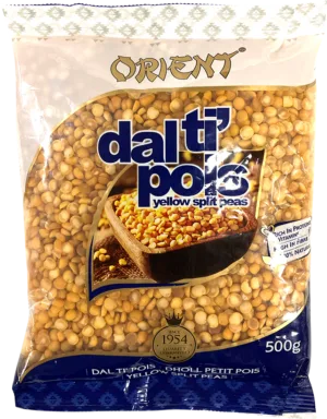 ORIENT Dholl Petit Pois 500g (Yellow Split Peas)